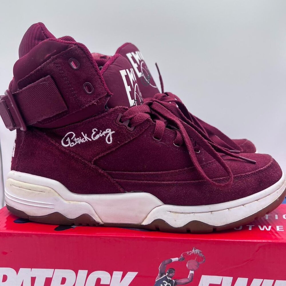 Ewing 33‎ Hi Red/Black RN 91175 Basketball Sneaker MEN SIZE 10.5 (NO INSOLES)